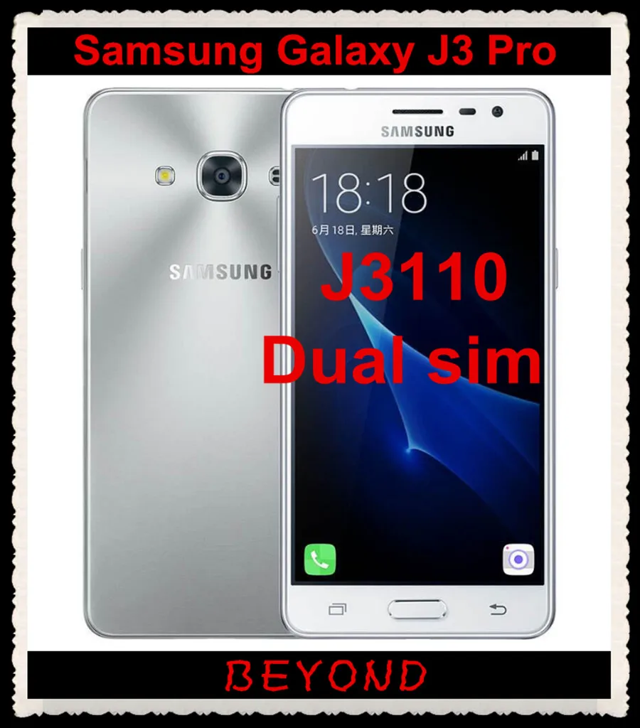 

Samsung Galaxy J3 Pro J3110 Original Unlocked 4G LTE Android Mobile Phone Dual Sim Quad Core 5.0" 8MP RAM 2GB ROM 16GB 2600mAh