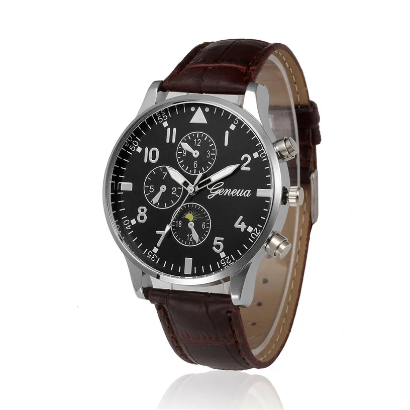 Men's Watch Retro Design PU Leather Analog Alloy Quartz Wrist Watch Relogio masculino reloj hombre relogio horloges mannen 4KK
Men's Watch Retro Design PU Leather Analog Alloy Quartz Wrist Watch Relogio masculino reloj hombre relogio horloges mannen 4KK