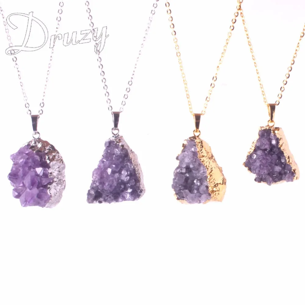 1PC Natural Stone Raw Mineral Quartz Geode Crystal Charms Pendant Unique Amethysts Irregular Women DIY Necklaces Chakra Pendulum
1PC Natural Stone Raw Mineral Quartz Geode Crystal Charms Pendant Unique Amethysts Irregular Women DIY Necklaces Chakra Pendulum