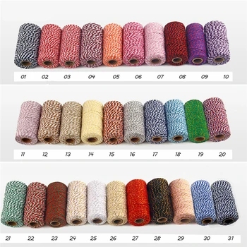 Double Colors 2ply Cotton Baker Twine Birthday Party Gift Packaging Accessories DIY Twisted Cords Wedding Bridal Shower Decor
Double Colors 2ply Cotton Baker Twine Birthday Party Gift Packaging Accessories DIY Twisted Cords Wedding Bridal Shower Decor