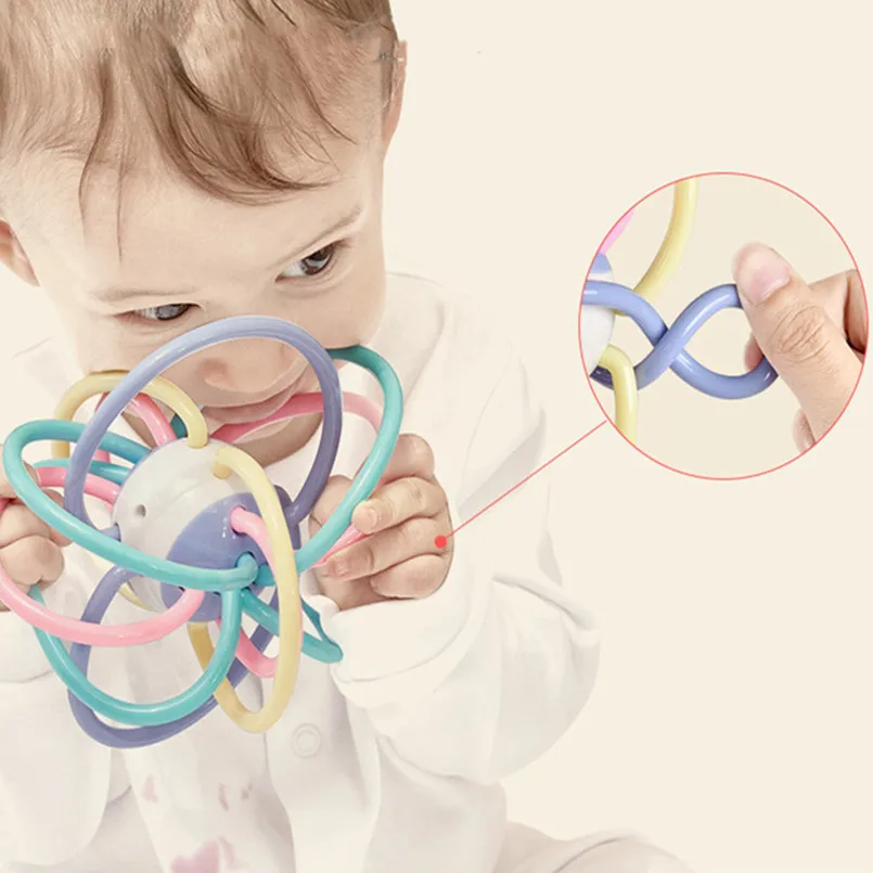 Newborn Baby Development Ball Safe Soft Teething Toys Plastic Hand Bell Early Educational Rattle Teether Baby Toys 0-12 Months
Newborn Baby Development Ball Safe Soft Teething Toys Plastic Hand Bell Early Educational Rattle Teether Baby Toys 0-12 Months
