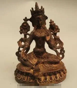 S02288 8"Chinese Buddhism Folk Purple Bronze Lucky Green Tara Kwan-Yin Buddha Statue
S02288 8"Chinese Buddhism Folk Purple Bronze Lucky Green Tara Kwan-Yin Buddha Statue
