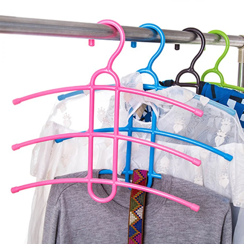 Three Layer Anti-skid Plastic Racks of Fishbone Clothes Hanger Clothes Rack Multifunctional Wardrobe Clothes Hanging
Three Layer Anti-skid Plastic Racks of Fishbone Clothes Hanger Clothes Rack Multifunctional Wardrobe Clothes Hanging