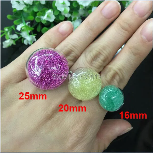 Freeship 30sets/lot 16/20.25mm half Round Ball Liquid Rings glass bubble, Glass Globe Bubble Vial rings, glass bottle ring
Freeship 30sets/lot 16/20.25mm half Round Ball Liquid Rings glass bubble, Glass Globe Bubble Vial rings, glass bottle ring
