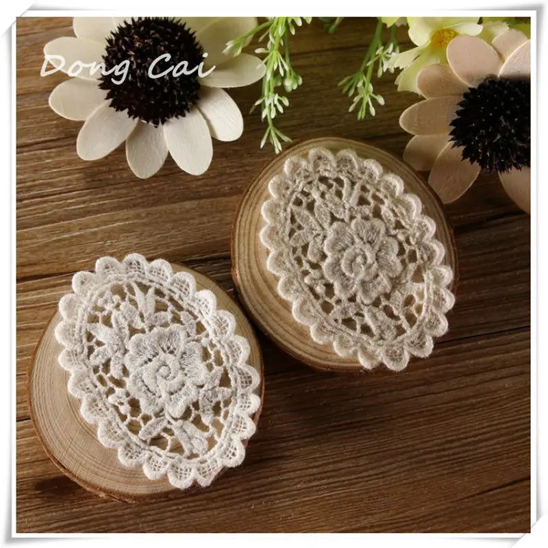 Dongcai White or Beige Cotton Embroidery Floral Oval Lace Appliques Victoria Appliques 5pcs/lot Diy manual accessories free ship
Dongcai White or Beige Cotton Embroidery Floral Oval Lace Appliques Victoria Appliques 5pcs/lot Diy manual accessories free ship