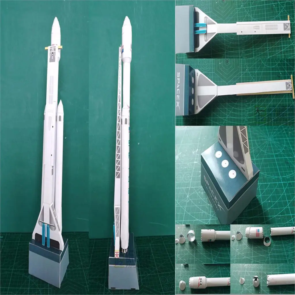 42cm 1:160 SpaceX Falcon Heavy-duty Rocket 3D Paper Model Puzzle Student Hand Class DIY Space Papermodel Origami Toy
42cm 1:160 SpaceX Falcon Heavy-duty Rocket 3D Paper Model Puzzle Student Hand Class DIY Space Papermodel Origami Toy