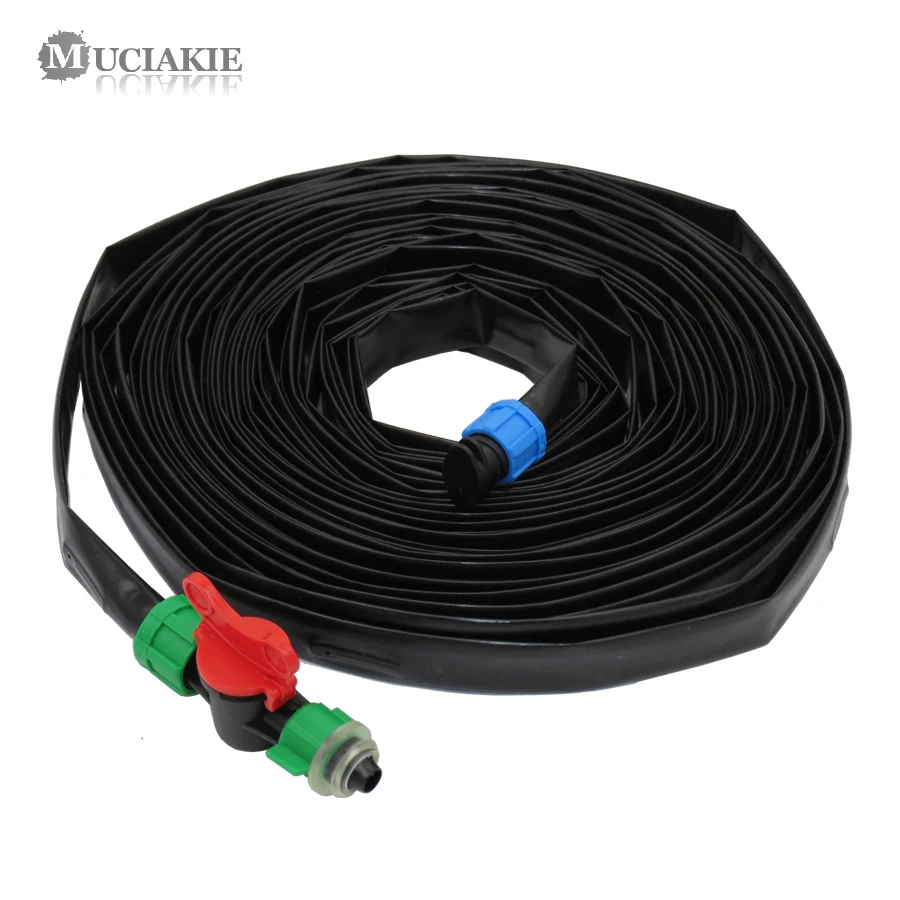 MUCIAKIE 20/40/80 Meters Drip Irrigation Tape 16mm 0.2mm Thickness With Emitter Flat Streamline Hose Sprinklers 15cm Space 
MUCIAKIE 20/40/80 Meters Drip Irrigation Tape 16mm 0.2mm Thickness With Emitter Flat Streamline Hose Sprinklers 15cm Space