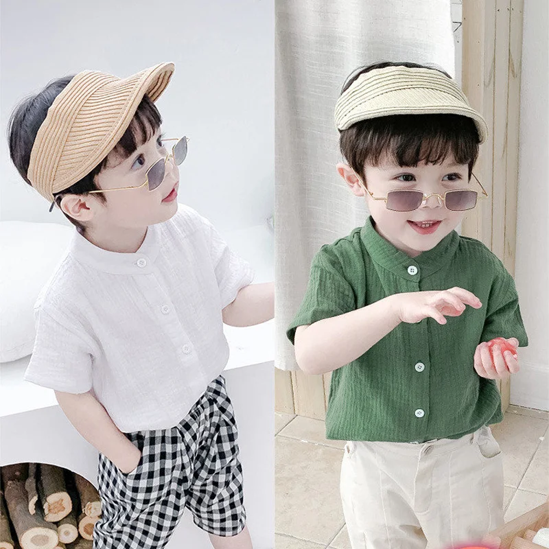 2019 Summer New Baby Boys Shirts Solid Color Children Tops Stand Collar Kids Shirts for Boys Clothes BC649
2019 Summer New Baby Boys Shirts Solid Color Children Tops Stand Collar Kids Shirts for Boys Clothes BC649