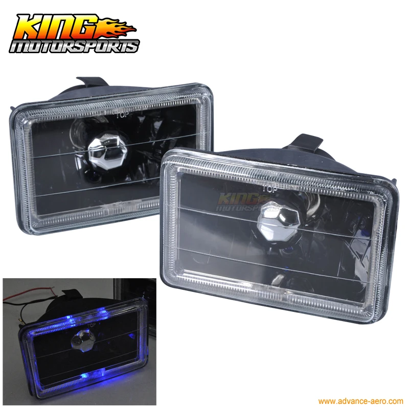 For 4X6 Inch Pontiac Firebird Black Square With Clear Lens Halo Headlights H4 Bulbs USA Domestic Free Shipping
For 4X6 Inch Pontiac Firebird Black Square With Clear Lens Halo Headlights H4 Bulbs USA Domestic Free Shipping