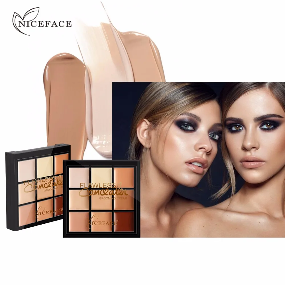 NICE FACE Professional Long Wear Concealer Cream Contour Palette Kit Makeup Bronzer Highlighter Powder Trimming Face Brighten +
NICE FACE Professional Long Wear Concealer Cream Contour Palette Kit Makeup Bronzer Highlighter Powder Trimming Face Brighten +