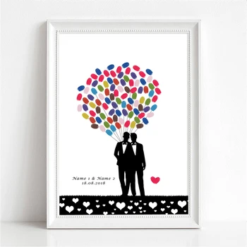 Personalized Custom Name Date Canvas Print Fingerprint Signature Guest Book For Gays Wedding And Anniversary Party Decoration
Personalized Custom Name Date Canvas Print Fingerprint Signature Guest Book For Gays Wedding And Anniversary Party Decoration