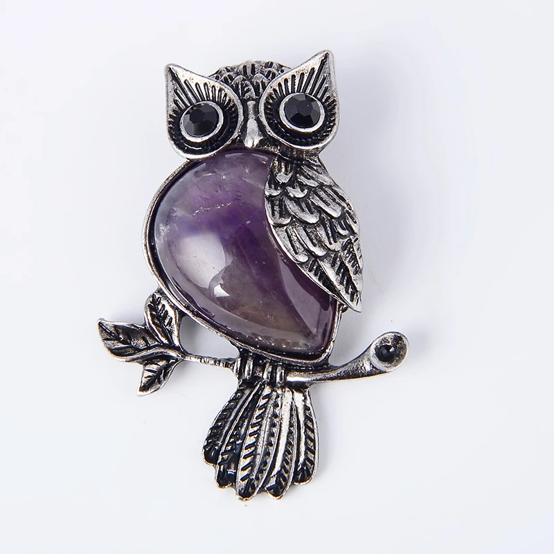 New Vintage Natural Stone Cute Owl Animal Pendants for Necklaces Amethysts Purple Quartz Bead Charm Women Reiki Jewellery
New Vintage Natural Stone Cute Owl Animal Pendants for Necklaces Amethysts Purple Quartz Bead Charm Women Reiki Jewellery