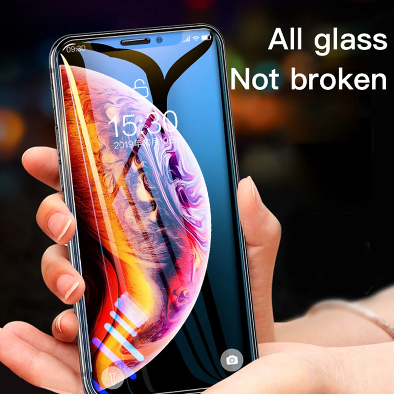 Transparent HD Screen Protector Tempered Glass For iPhone 11 Pro Max XSMax XR XS X 7 8 6 6s Plus Ultra-thin Protective Film | Мобильные