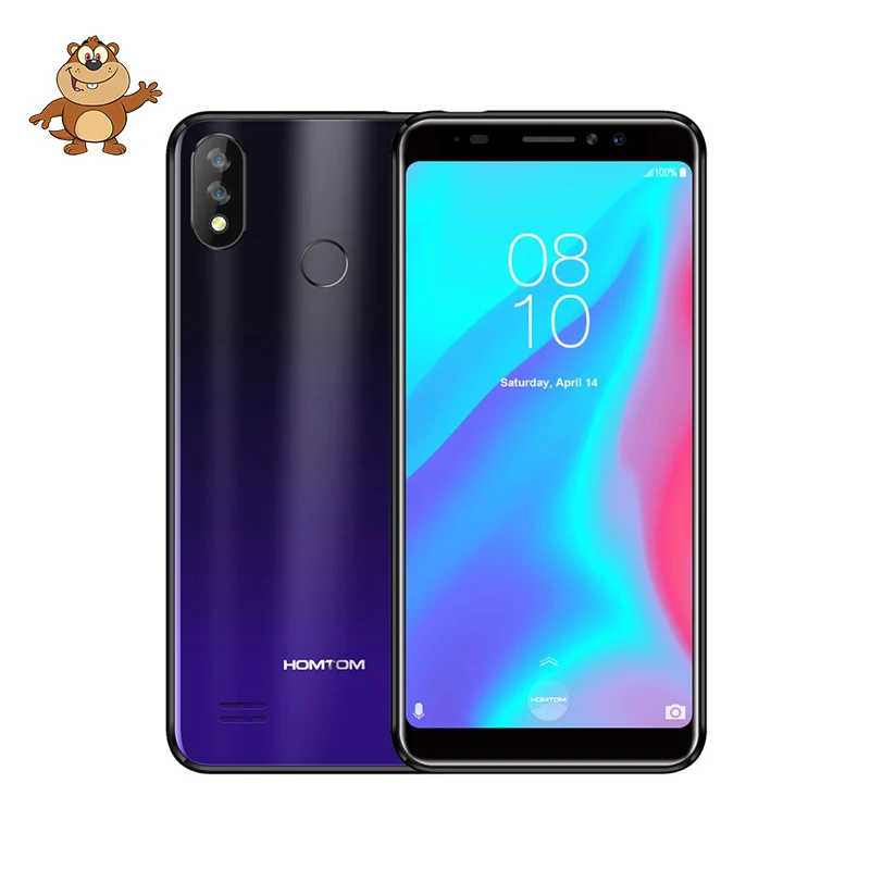HOMTOM C8 5.5" HD+ 4G Smartphone 3000mAh 2GB RAM 16GB ROM Android 8.1 Quad Core Face ID Dual Back Cameras Mobile Phone | Мобильные