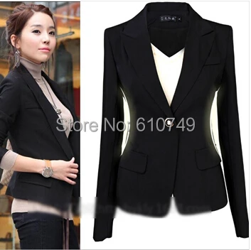 Hot Sale New Korean Fashion Women 's Coat Slim One Button Black Suit Jackets Plus Size Wholesale
Hot Sale New Korean Fashion Women 's Coat Slim One Button Black Suit Jackets Plus Size Wholesale