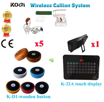 Wireless Calling System New Arrival Display Can Show 32groups Number At The Same Time +1key Call Button(1 display+5 call button)
Wireless Calling System New Arrival Display Can Show 32groups Number At The Same Time +1key Call Button(1 display+5 call button)