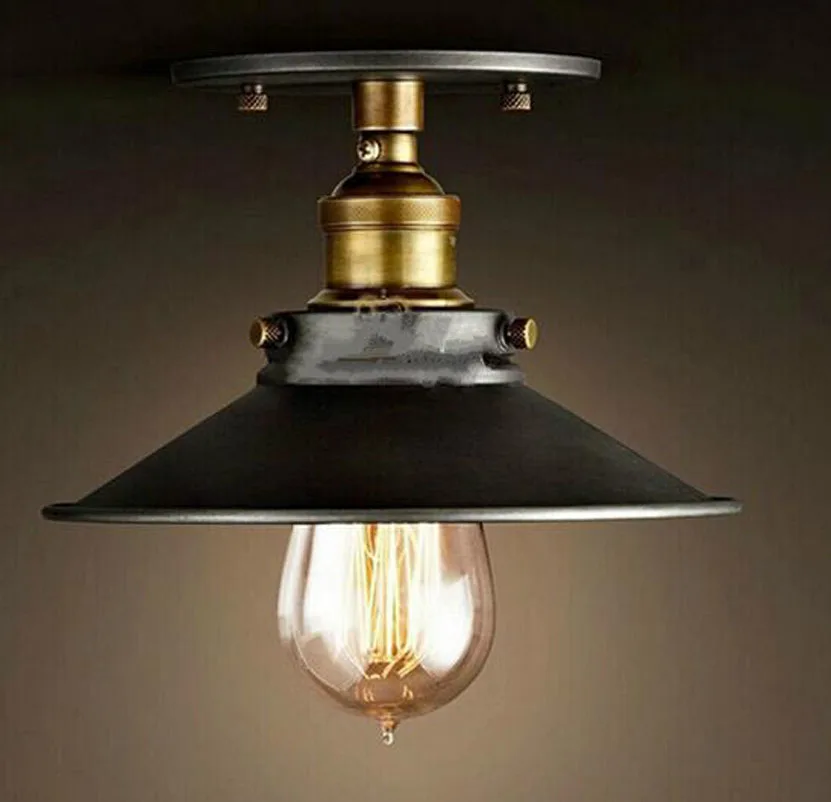 American country retro ceiling lamp AC90-260V balcony aisle corridor small black skirt ceiling lamp personality UFO lamps
American country retro ceiling lamp AC90-260V balcony aisle corridor small black skirt ceiling lamp personality UFO lamps