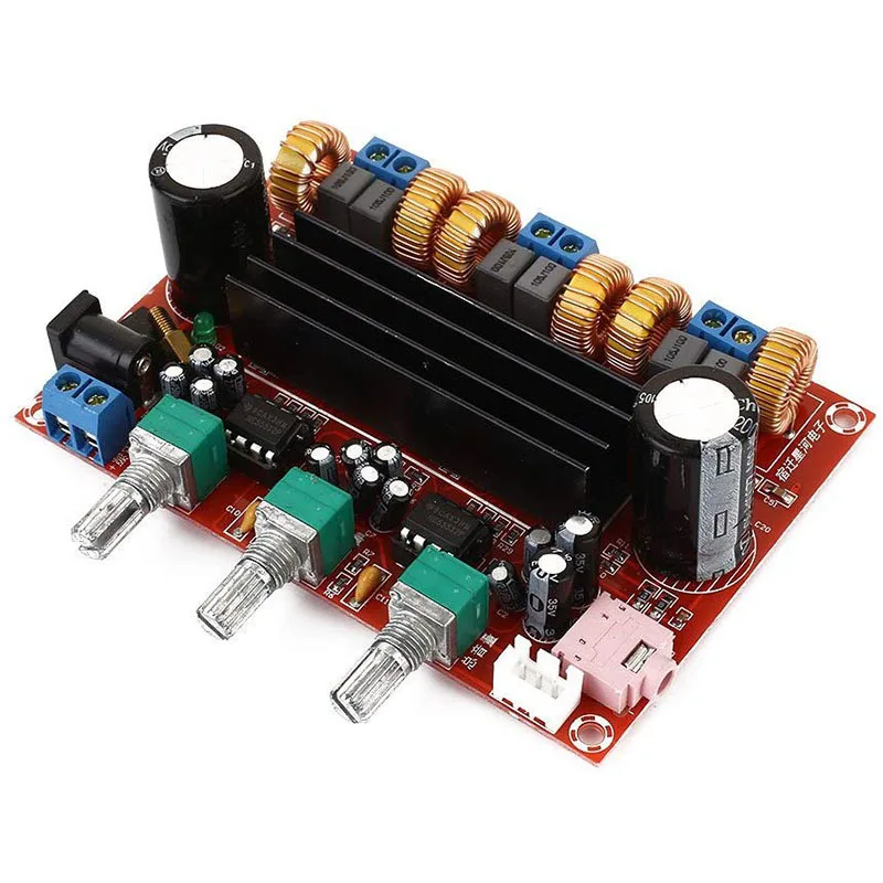 TPA3116 2.1 Digital Audio Amplifier Board XH-HM139 TPA3116D2 Subwoofer Speaker Power Amplifiers DC12V-24V 2*50W Subwoofer 100W
TPA3116 2.1 Digital Audio Amplifier Board XH-HM139 TPA3116D2 Subwoofer Speaker Power Amplifiers DC12V-24V 2*50W Subwoofer 100W