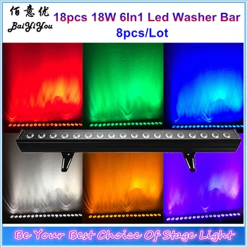 18pcs*18W RGBWA+UV 6In1 LED Indoor DMX Washer Bar Lighting 18pcs LED Stage Wall Washer Light For Wedding Fashion MusicShow
18pcs*18W RGBWA+UV 6In1 LED Indoor DMX Washer Bar Lighting 18pcs LED Stage Wall Washer Light For Wedding Fashion MusicShow