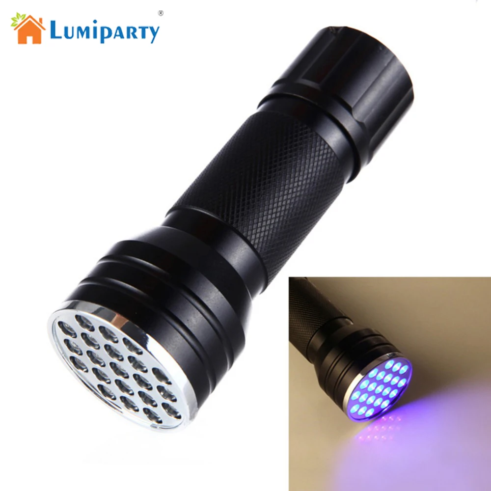 Lumiparty Mini Aluminum Portable UV Flashlight Violet Light 21 LED UV Torch Light Lamp Flashlight
Lumiparty Mini Aluminum Portable UV Flashlight Violet Light 21 LED UV Torch Light Lamp Flashlight