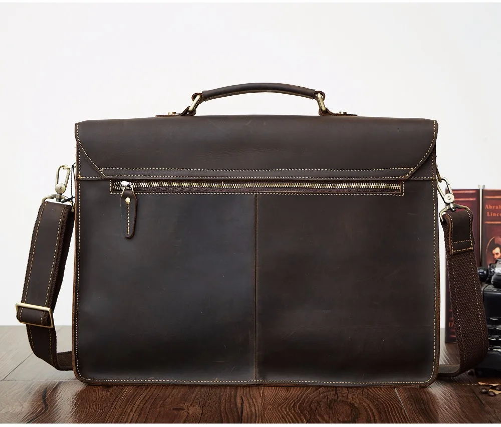 Business Satchel Briefcase For Laptop