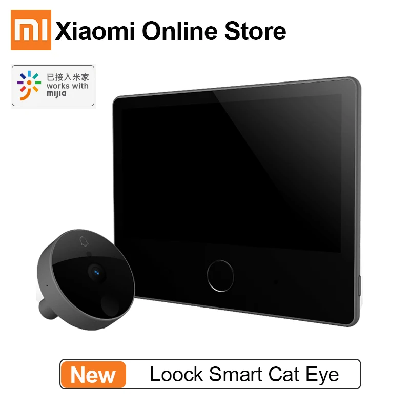 Xiaomi Loock luke Doorbell CatY Cat Eye AI Face Detection Smart Alarm Night Vision Camera 7 inch Screen Mijia Mihome APP Control
Xiaomi Loock luke Doorbell CatY Cat Eye AI Face Detection Smart Alarm Night Vision Camera 7 inch Screen Mijia Mihome APP Control