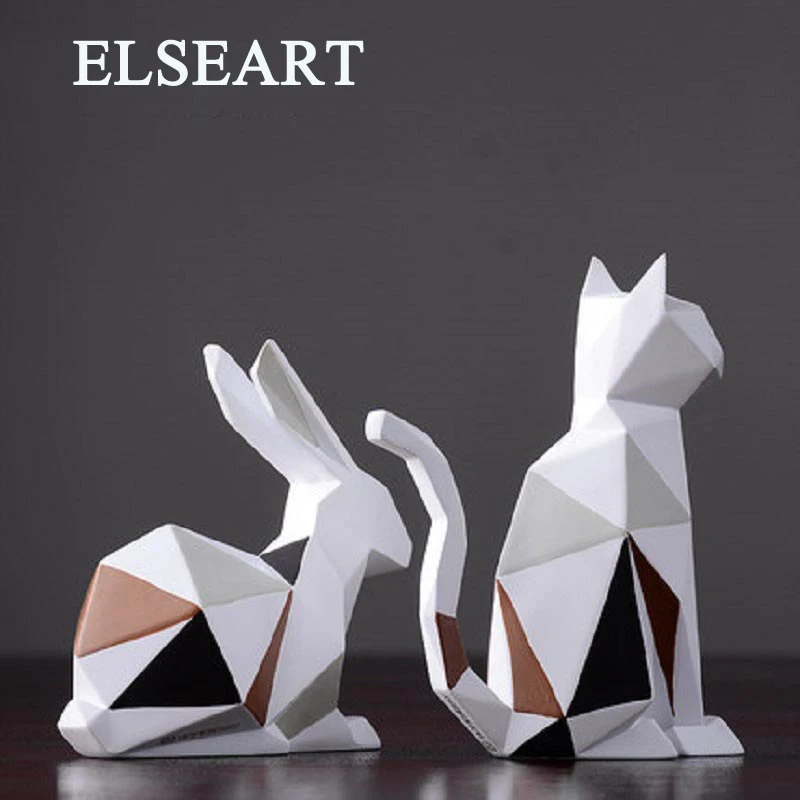 Modern simple geometric origami resin rabbit animal ornaments figurine for home deco
Modern simple geometric origami resin rabbit animal ornaments figurine for home deco