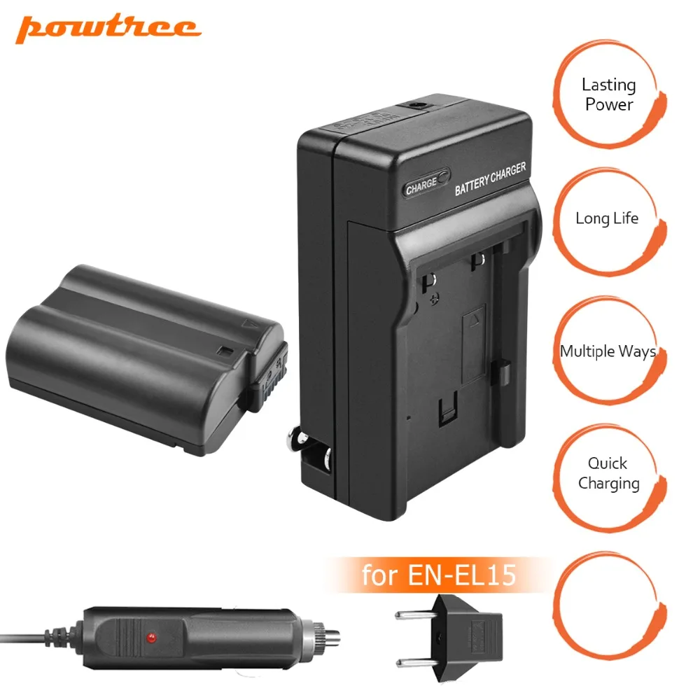 1xEN-EL15 ENEL15 EN EL15 Camera Battery+Charger+Car Charger For Nikon DSLR D600 D610 D800 D800E D810 D7000 D7100 D7200 V1 L15
1xEN-EL15 ENEL15 EN EL15 Camera Battery+Charger+Car Charger For Nikon DSLR D600 D610 D800 D800E D810 D7000 D7100 D7200 V1 L15