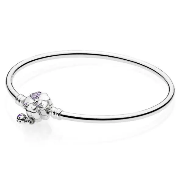 Authentic 925 Sterling Silver Wildflower Meadow Floral Clasp Smooth Pandora Bracelet Bangle Fit Women Bead Charm Diy Jewelry
Authentic 925 Sterling Silver Wildflower Meadow Floral Clasp Smooth Pandora Bracelet Bangle Fit Women Bead Charm Diy Jewelry