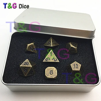 D4 D6 D8 D10 D00-90 D12 D20 Metal Dice with Box Zinc Alloy T&G Hot Game Accessories
D4 D6 D8 D10 D00-90 D12 D20 Metal Dice with Box Zinc Alloy T&G Hot Game Accessories