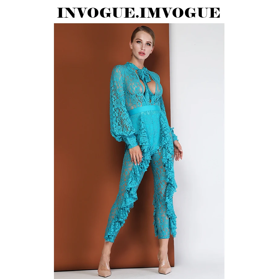 INVOGUE.IMVOGUE 2019 New Sexy Key Hole Graceful Lace Bow Fashion Ruffles Long Sleeves Bodycon Jumpsuit
INVOGUE.IMVOGUE 2019 New Sexy Key Hole Graceful Lace Bow Fashion Ruffles Long Sleeves Bodycon Jumpsuit