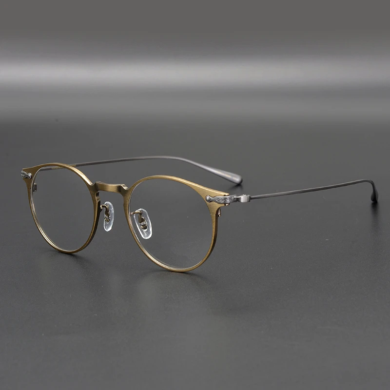 Titanium Glasses Frame Men OV1181 Retro Frame Brand Eyewear Eye Glasses Frames for Women Titanium Glasses with Box