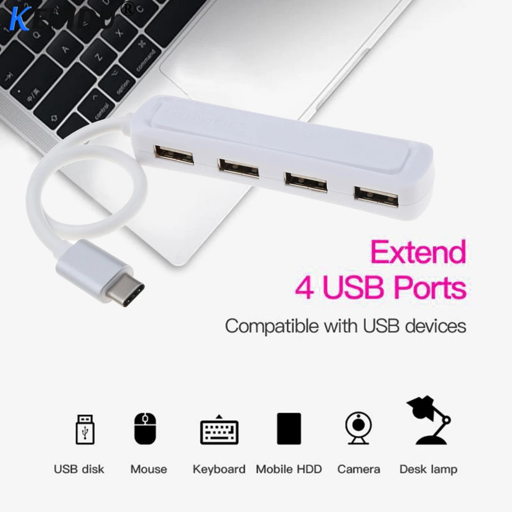 Kebidu Type c Hub USB 3.1 to USB 2.0 4 Port Connector Splitter Adapter For PC Laptop Desktop Macbook Pro Phone Tablet Newest
Kebidu Type c Hub USB 3.1 to USB 2.0 4 Port Connector Splitter Adapter For PC Laptop Desktop Macbook Pro Phone Tablet Newest