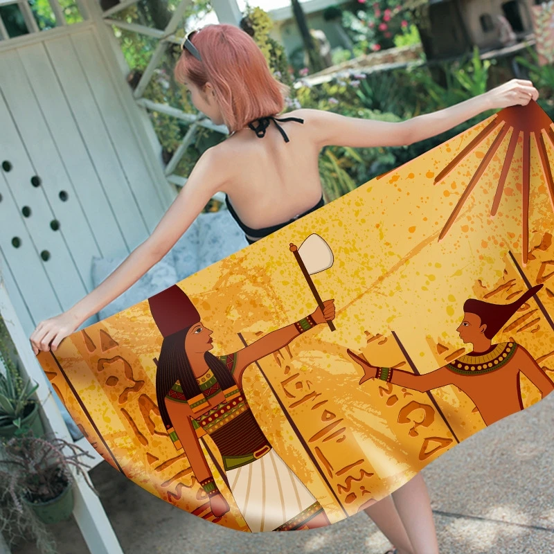 Ancient Egyptian Characters Printed Microfiber Beach Towel Large Soft Absorbent Sport Yoga Mat Blanket Swimming Pool Bath Towels
Ancient Egyptian Characters Printed Microfiber Beach Towel Large Soft Absorbent Sport Yoga Mat Blanket Swimming Pool Bath Towels
