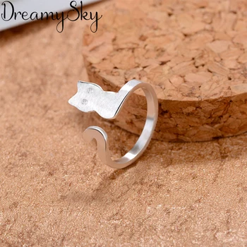 New Trendy Bridal Jewelry 925 Sterling Silver Cat Rings For Women Girls Gift Bohemian Vintage Large Engagement Ring Anillos
New Trendy Bridal Jewelry 925 Sterling Silver Cat Rings For Women Girls Gift Bohemian Vintage Large Engagement Ring Anillos