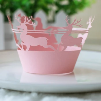 50Pcs/Lot Christmas Theme Laser Cut Carved Cupcake Wrapper Deer Pattern Merry Christmas Decorations New Year Supplies
50Pcs/Lot Christmas Theme Laser Cut Carved Cupcake Wrapper Deer Pattern Merry Christmas Decorations New Year Supplies