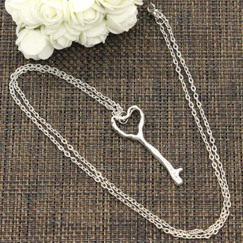 New Fashion Necklace Rustic Skeleton Heart Key 51x18mm Silver Color Pendants Short Long Women Men Colar Gift Jewelry Choker
New Fashion Necklace Rustic Skeleton Heart Key 51x18mm Silver Color Pendants Short Long Women Men Colar Gift Jewelry Choker