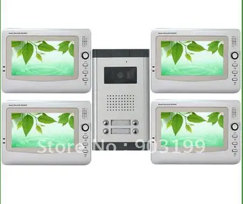 XinSiLu NEW 7"color video door phone/doorphone /intercom system HD IR camera with 4 buttons for 4-apartments
XinSiLu NEW 7"color video door phone/doorphone /intercom system HD IR camera with 4 buttons for 4-apartments