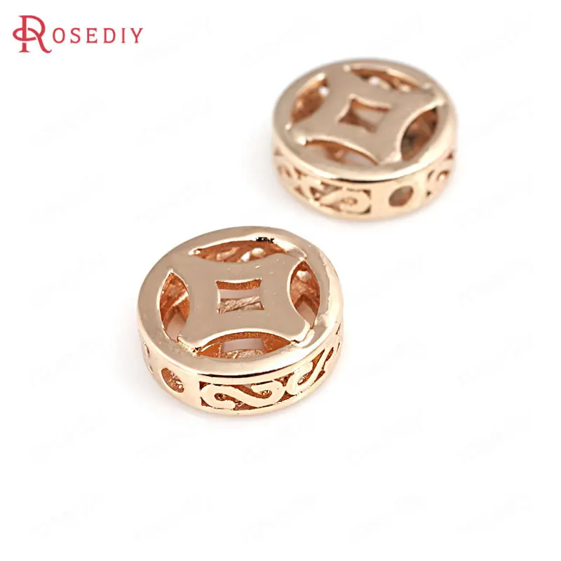 6PCS 11.7x4MM 24K Champagne Gold Color Plated Brass Round Spacer Beads Bracelet Beads High Quality Diy Jewelry Accessories
6PCS 11.7x4MM 24K Champagne Gold Color Plated Brass Round Spacer Beads Bracelet Beads High Quality Diy Jewelry Accessories