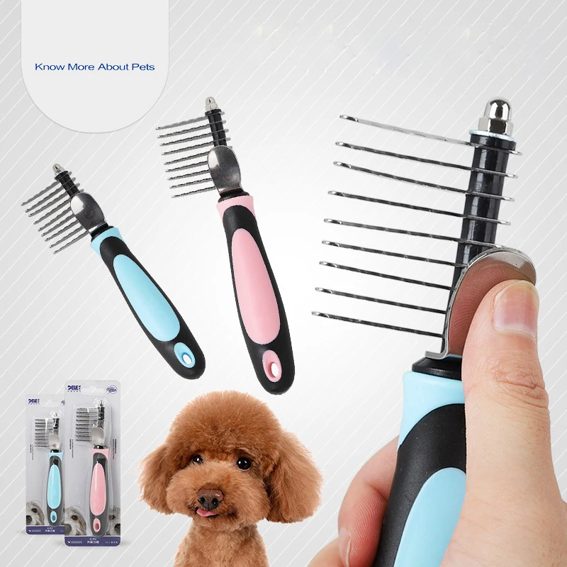 1pc Hair Remover Comb Dog Grooming Tool Tangles And Matted Hair Cutter Remover Comb Pet Groomer Dog Brush Shedding Trimmer Tarak
1pc Hair Remover Comb Dog Grooming Tool Tangles And Matted Hair Cutter Remover Comb Pet Groomer Dog Brush Shedding Trimmer Tarak