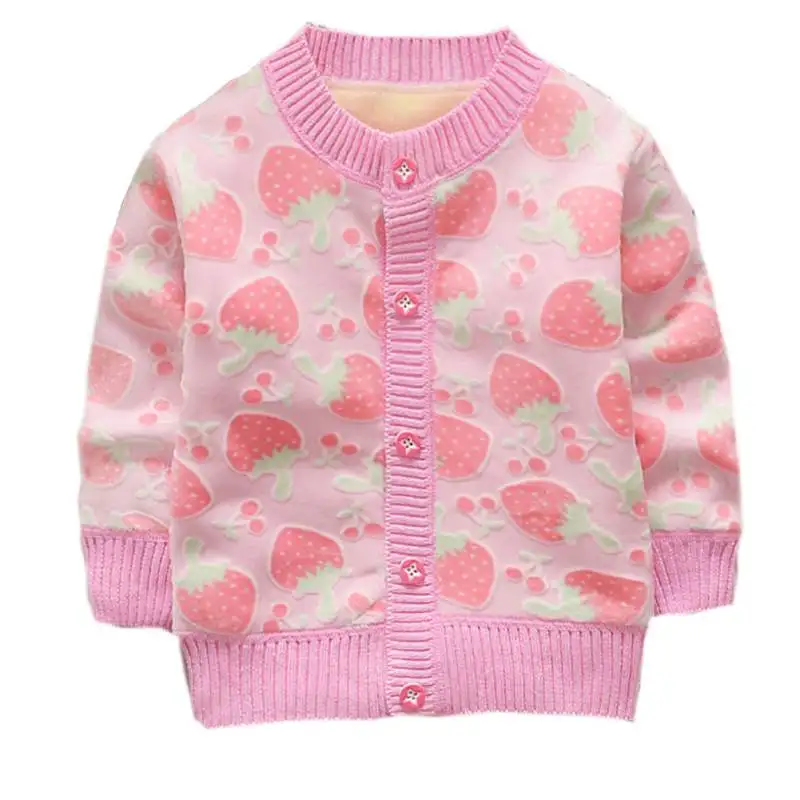 Sweet Strawberry Printed Baby Kid Sweater Single Breasted Cardigan Autumn O Neck Soft Knitted Cotton Sweaters
Sweet Strawberry Printed Baby Kid Sweater Single Breasted Cardigan Autumn O Neck Soft Knitted Cotton Sweaters
