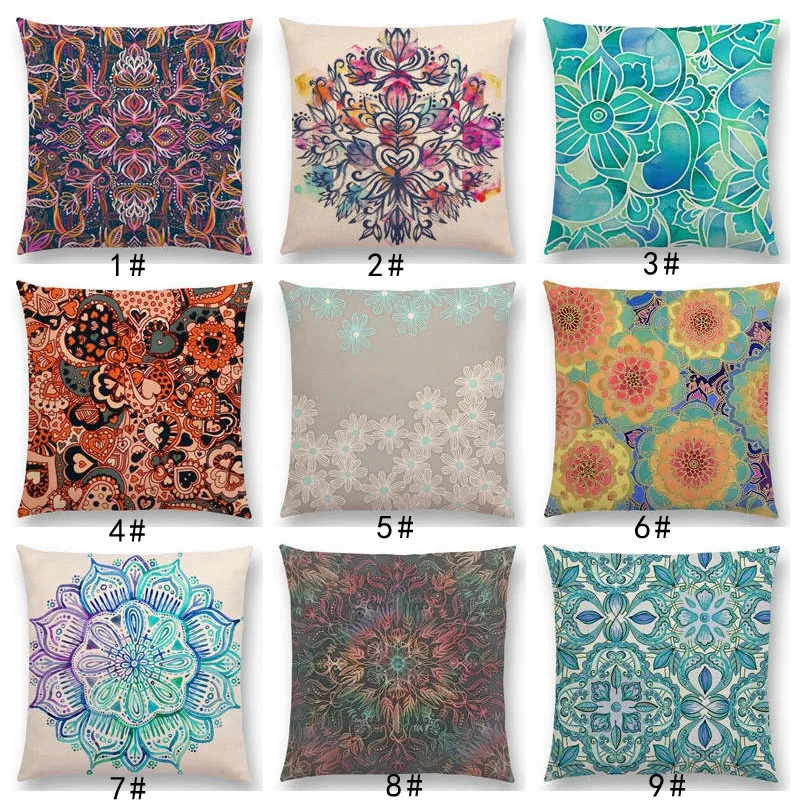 New Vivid Art Colorful Flowers Gorgeous Floral Doodle Geometry Mandala Coral Wonderland Pattern Car Cushion Cover Pillow Case
New Vivid Art Colorful Flowers Gorgeous Floral Doodle Geometry Mandala Coral Wonderland Pattern Car Cushion Cover Pillow Case