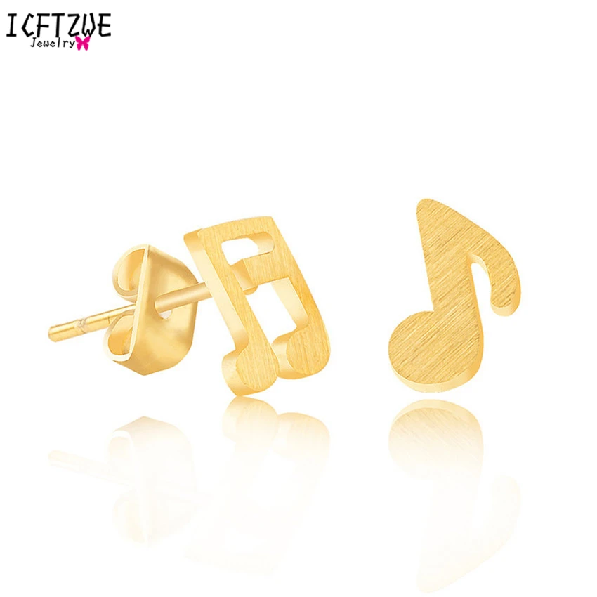 Silver Plated Fashion Jewelry Stainless Steel Rhythm Music Note Symbol Gold Post Earrings for Girl Brincos Boucle d'oreille Fant
Silver Plated Fashion Jewelry Stainless Steel Rhythm Music Note Symbol Gold Post Earrings for Girl Brincos Boucle d'oreille Fant
