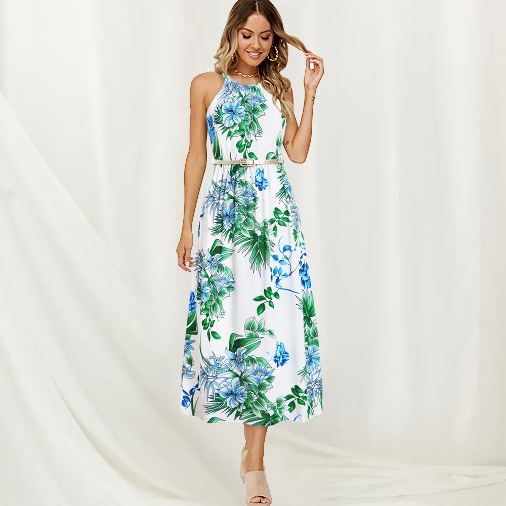 Summer Women Boho Floral Printed Dresses Fashion Ladies Sleeveless Party Evening Long Maxi Dress 2019 Suspenders Dresses
Summer Women Boho Floral Printed Dresses Fashion Ladies Sleeveless Party Evening Long Maxi Dress 2019 Suspenders Dresses