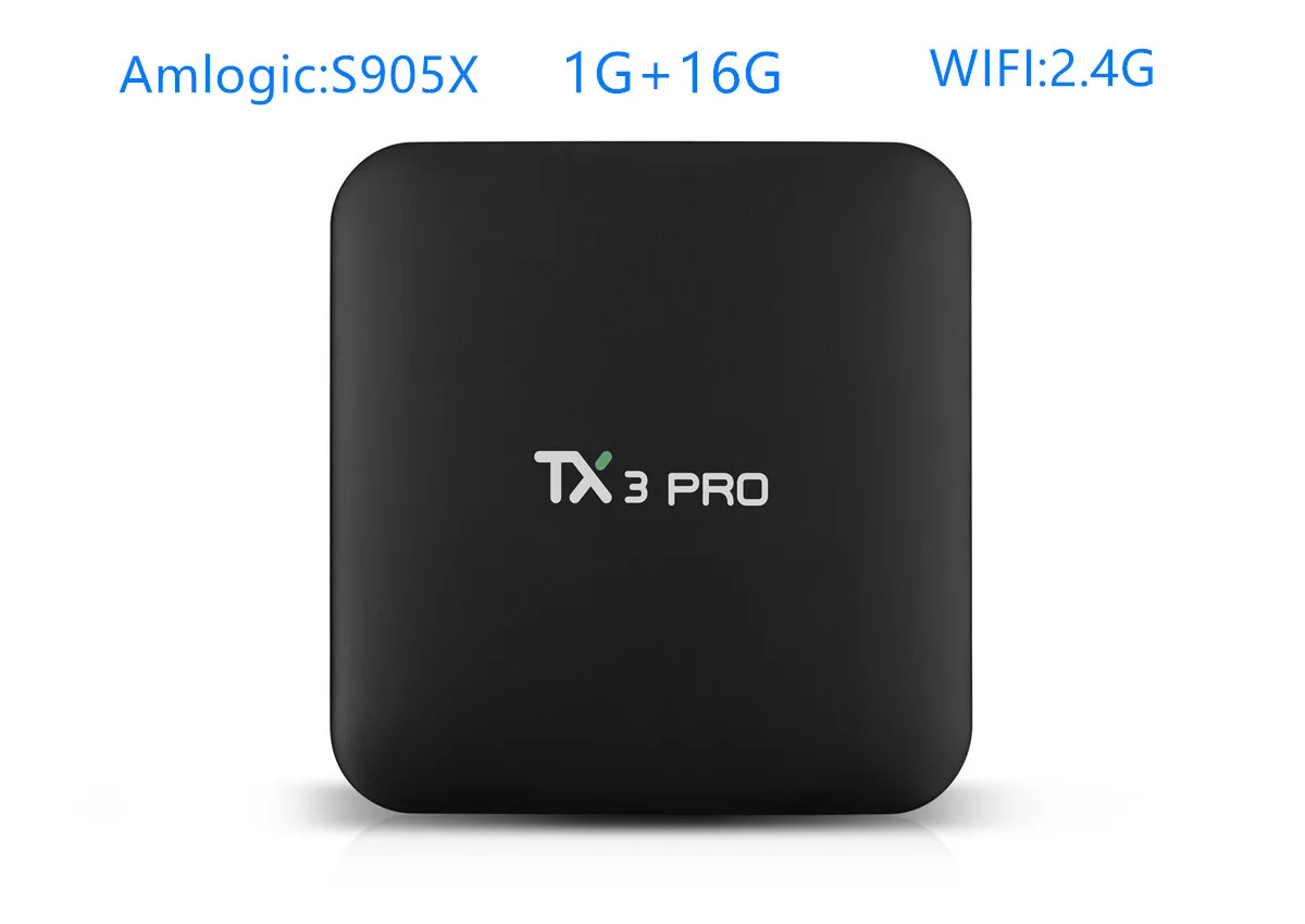 

Bqeel TX3 Pro Smart TV Box Android 7.1 Amlogic S905X Quad core ARM Cortex-A53 1G+16G Box Android TV 2.4G WIFI 4K Set Top Box