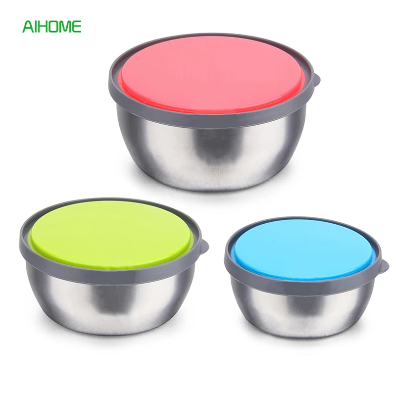 3pcs/lot FDA Grade Double Wall Stainless Steel Bowl for Salad Vegetables Mixing Bowls Set Food Containers PP Lid Smooth Surface
3pcs/lot FDA Grade Double Wall Stainless Steel Bowl for Salad Vegetables Mixing Bowls Set Food Containers PP Lid Smooth Surface