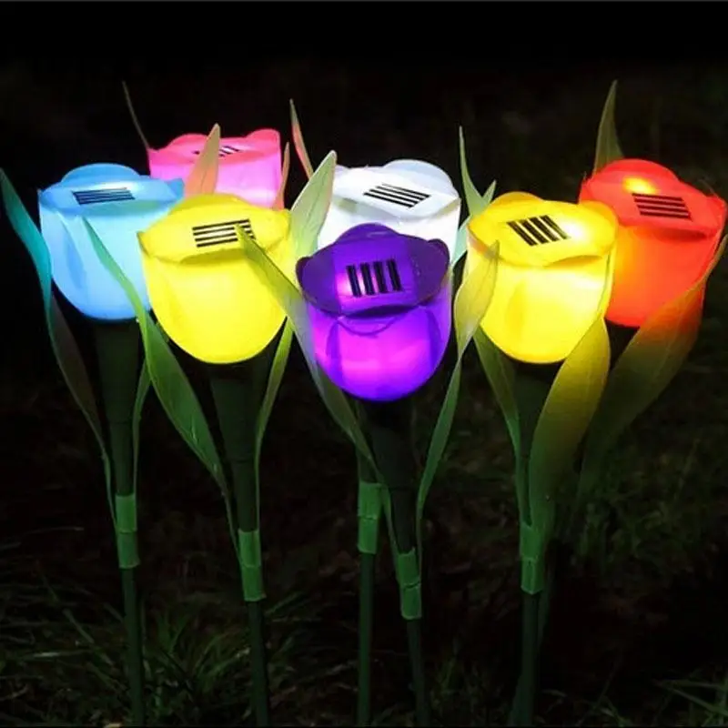 Beautiful Solar Powered Tulip Flower Lights Lamp Bulb For Lawn Garden Yard Pathway Decoration Romantic Atmosphere Solar Light
Beautiful Solar Powered Tulip Flower Lights Lamp Bulb For Lawn Garden Yard Pathway Decoration Romantic Atmosphere Solar Light