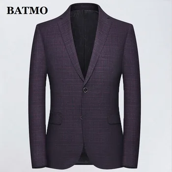BATMO 2019 new arrival autumn high quality plaid casual blazer men,men's wine red suits jackets ,1956
BATMO 2019 new arrival autumn high quality plaid casual blazer men,men's wine red suits jackets ,1956