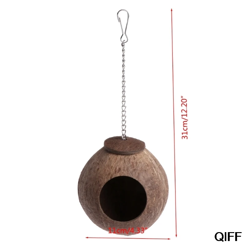 Wholesale Natural Coconut Shell Bird Nest House Hut Cage Feeder Toy For Pet Parrot Budgie Parakeet Cockatiel Conure May06
Wholesale Natural Coconut Shell Bird Nest House Hut Cage Feeder Toy For Pet Parrot Budgie Parakeet Cockatiel Conure May06