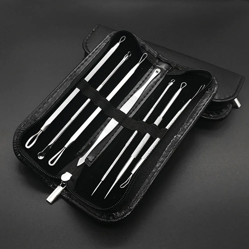 7 Pcs/Set Blackhead Acne Remover Tool Stainless Steel Comedone Pimple Blemish Extractor With Case SSwell
7 Pcs/Set Blackhead Acne Remover Tool Stainless Steel Comedone Pimple Blemish Extractor With Case SSwell